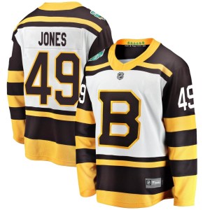 Youth Boston Bruins Max Jones Fanatics Branded 2019 Winter Classic Breakaway Jersey - White