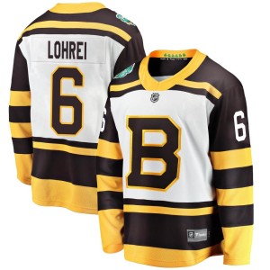 Youth Boston Bruins Mason Lohrei Fanatics Branded 2019 Winter Classic Breakaway Jersey - White