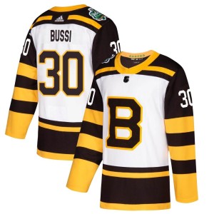 Men's Boston Bruins Brandon Bussi Adidas Authentic 2019 Winter Classic Jersey - White