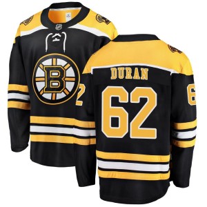 Men's Boston Bruins Riley Duran Fanatics Branded Breakaway Home Jersey - Black