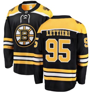 Men's Boston Bruins Vinni Lettieri Fanatics Branded Breakaway Home Jersey - Black