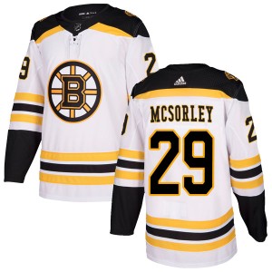 Youth Boston Bruins Marty Mcsorley Adidas Authentic Away Jersey - White