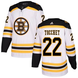 Youth Boston Bruins Rick Tocchet Adidas Authentic Away Jersey - White