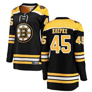 Women's Boston Bruins Cole Koepke Fanatics Branded Breakaway Home Jersey - Black