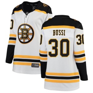 Women's Boston Bruins Brandon Bussi Fanatics Branded Breakaway Away Jersey - White