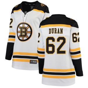 Women's Boston Bruins Riley Duran Fanatics Branded Breakaway Away Jersey - White