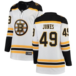 Women's Boston Bruins Max Jones Fanatics Branded Breakaway Away Jersey - White