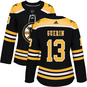 Women's Boston Bruins Bill Guerin Adidas Authentic Home Jersey - Black