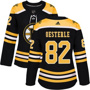 Women's Boston Bruins Jordan Oesterle Adidas Authentic Home Jersey - Black