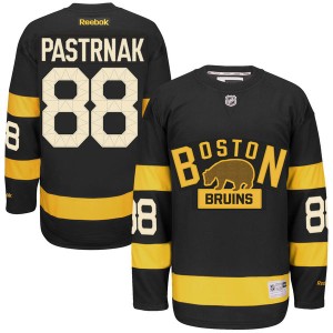 Men's Boston Bruins David Pastrnak Reebok Premier 2016 Winter Classic Jersey - Black